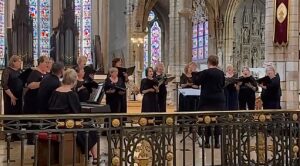 Vocalyrica choir performing in France